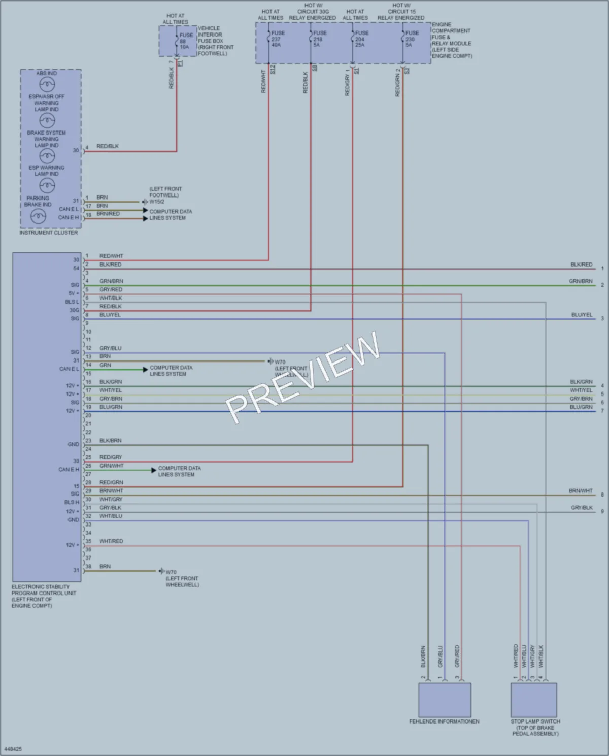 2014 MercedesBenz CLA250 Anti Lock Brakes wiring diagram preview