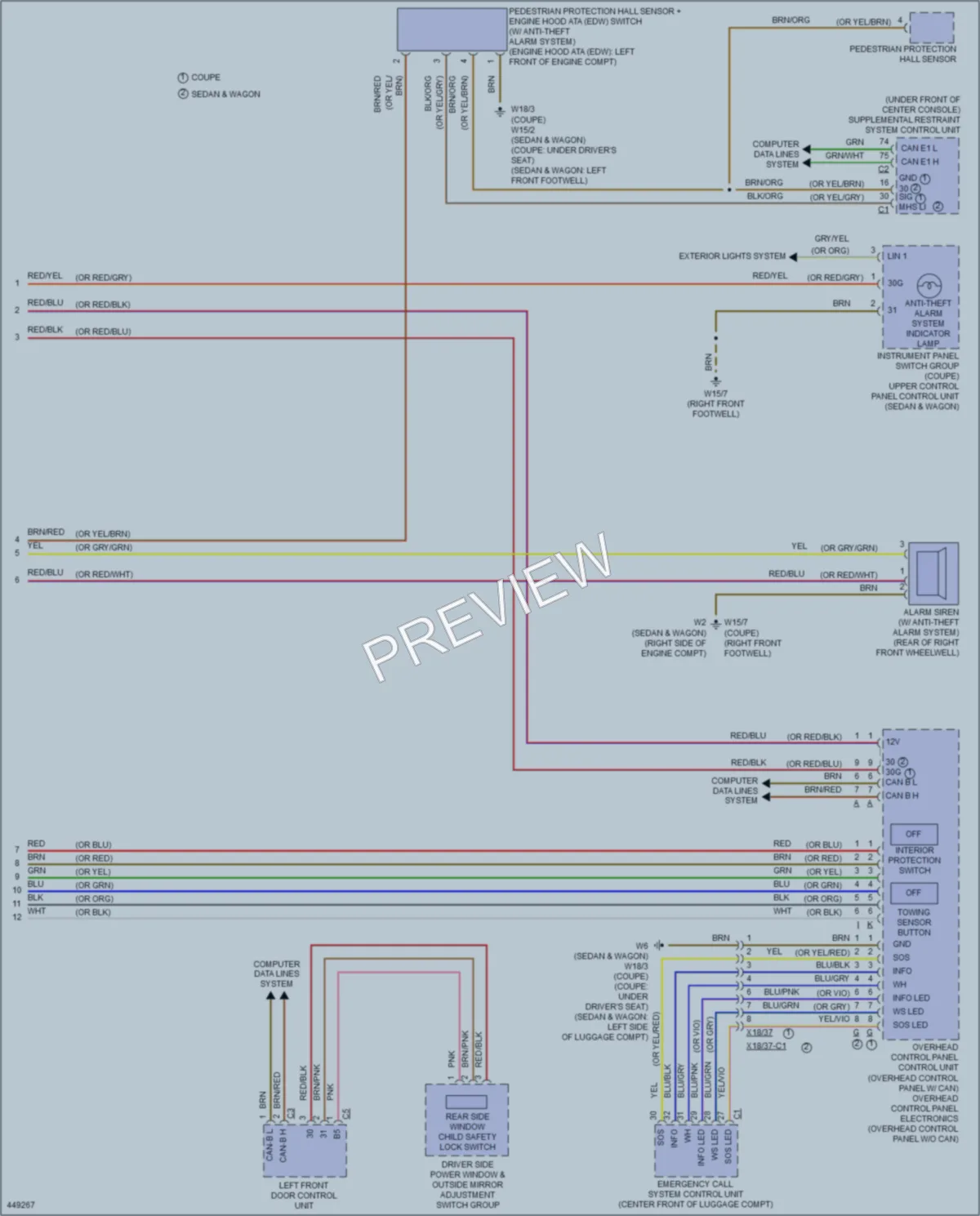 2014 MercedesBenz E250BLUETEC Anti Theft wiring diagram preview