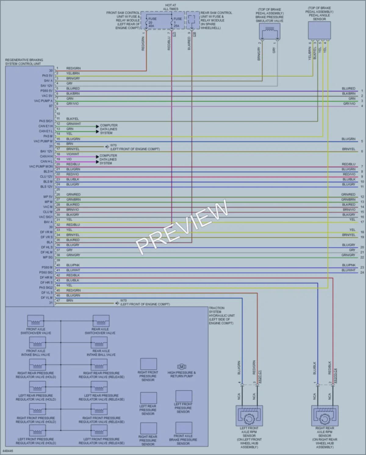 2014 MercedesBenz E400HYBRID Anti Lock Brakes wiring diagram preview