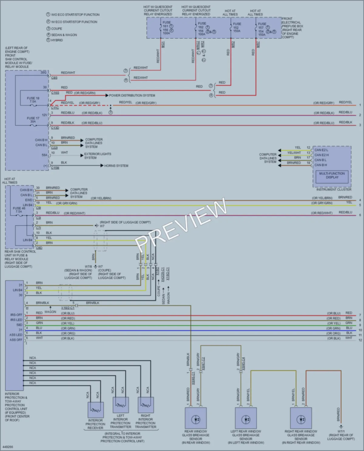 2014 MercedesBenz E400HYBRID Anti Theft wiring diagram preview
