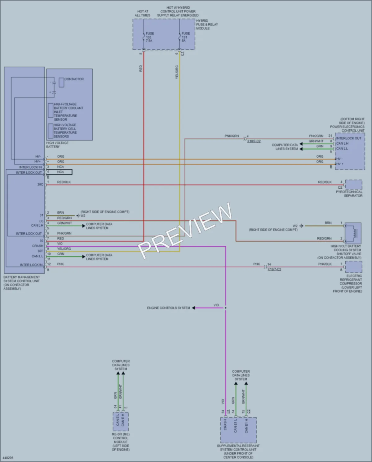 2014 MercedesBenz E400HYBRID Starting Charging wiring diagram preview