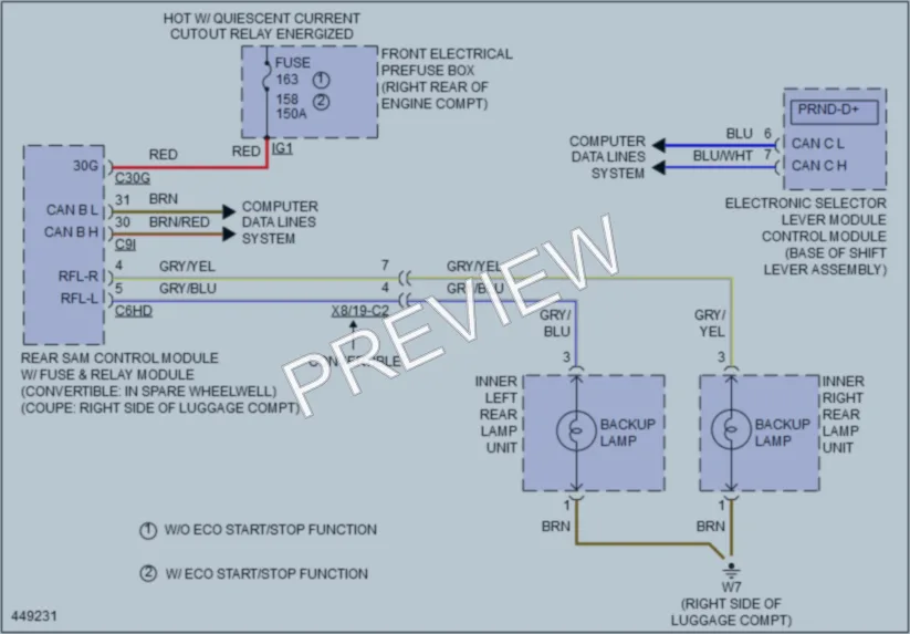 2014 MercedesBenz E550 Exterior Lights wiring diagram preview
