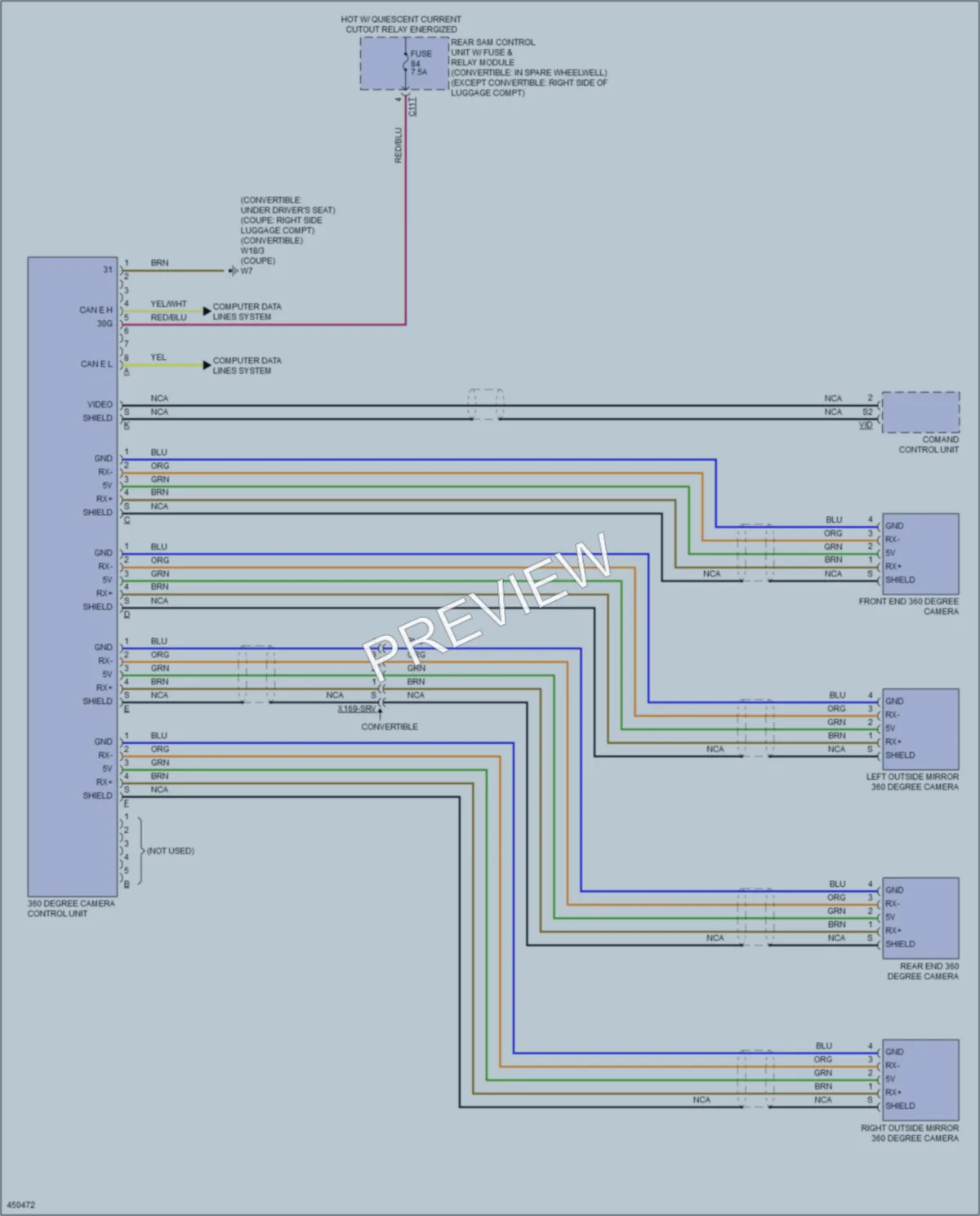 2014 MercedesBenz E550 Navigation wiring diagram preview