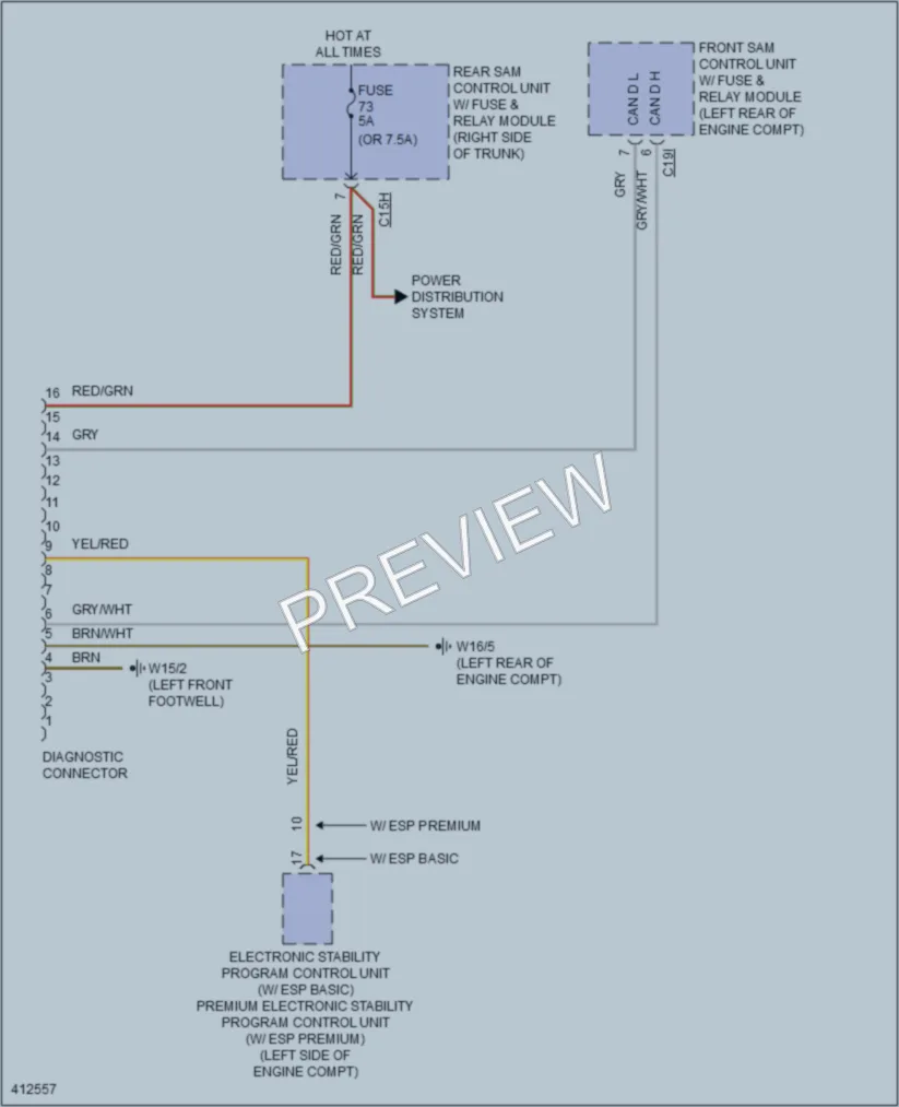 2014 MercedesBenz S550 Computer Data Lines wiring diagram preview