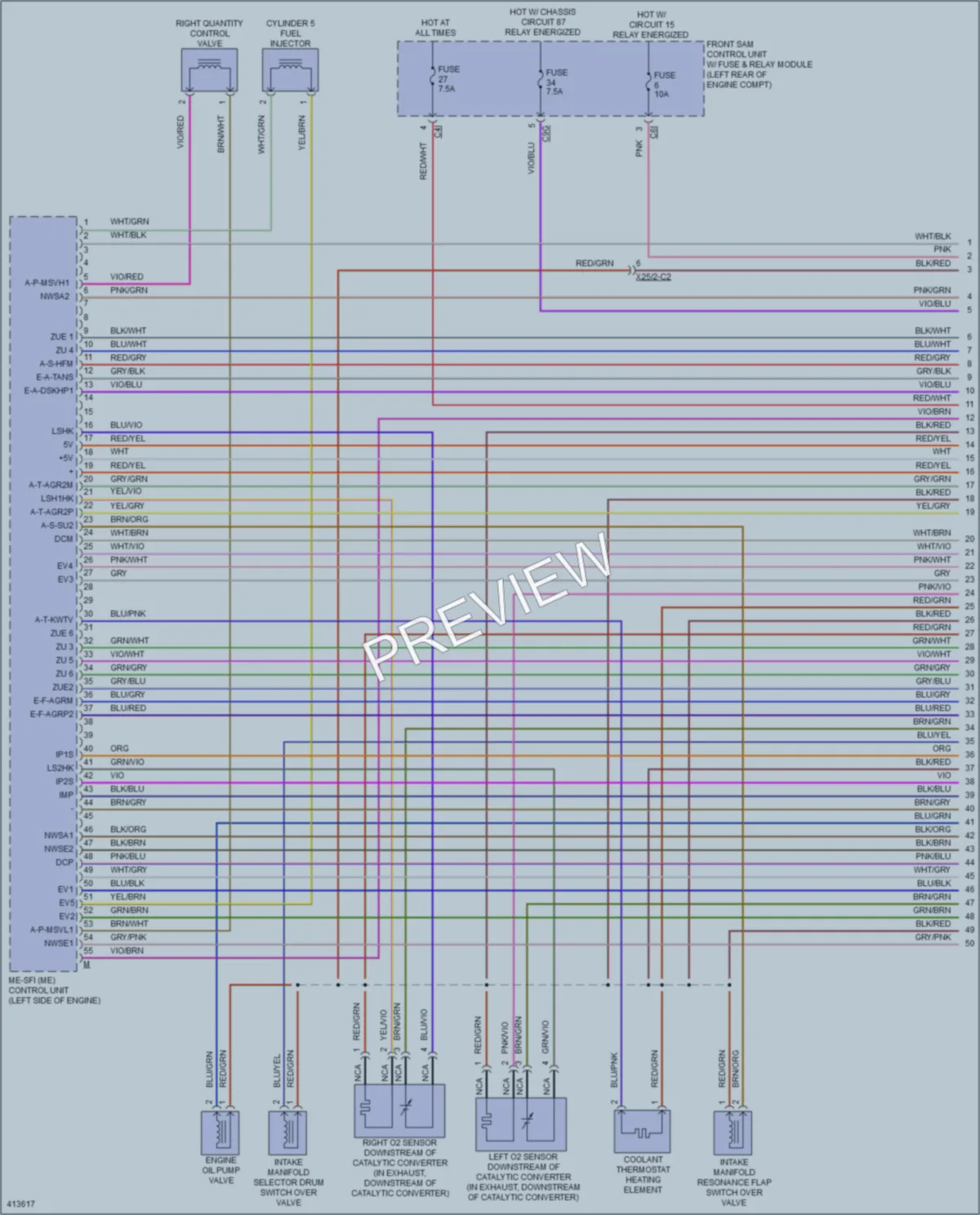 2014 MercedesBenz SLK350 Engine Performance wiring diagram preview