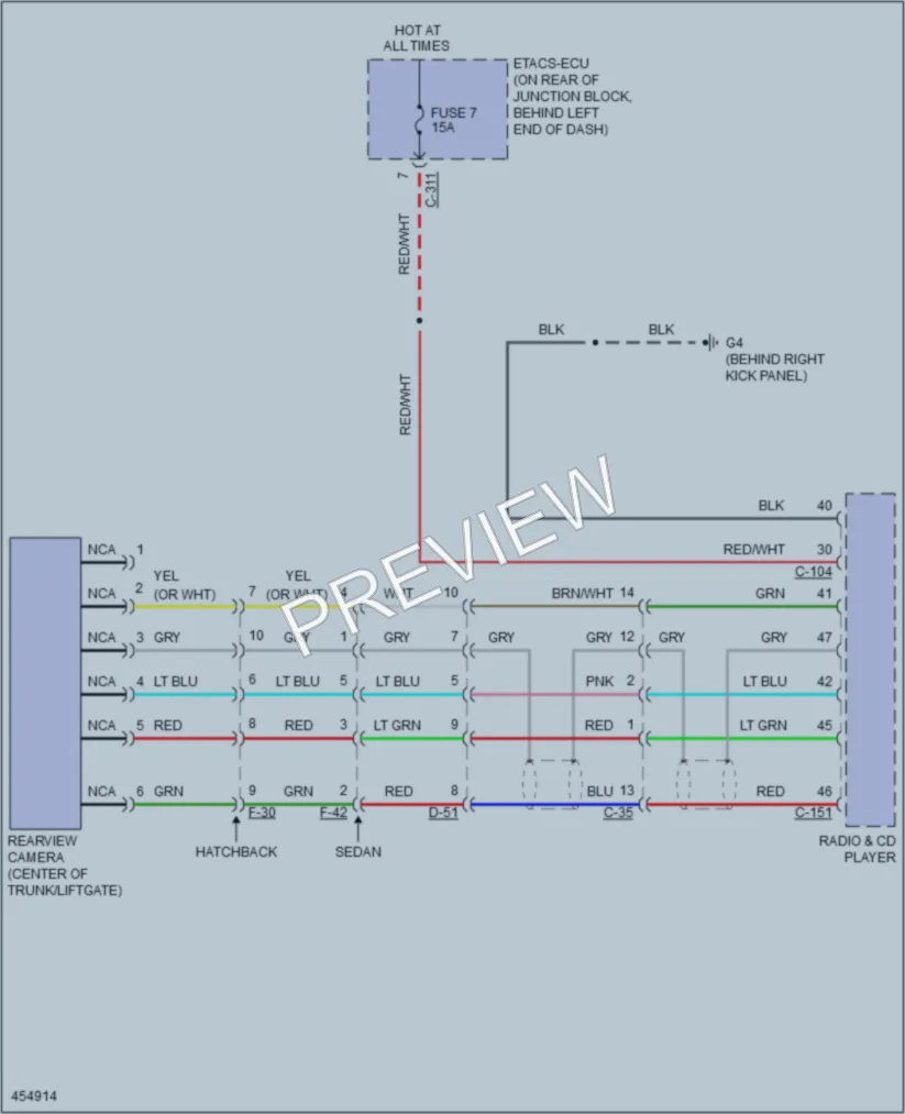 2014 Mitsubishi Lancer Navigation wiring diagram preview