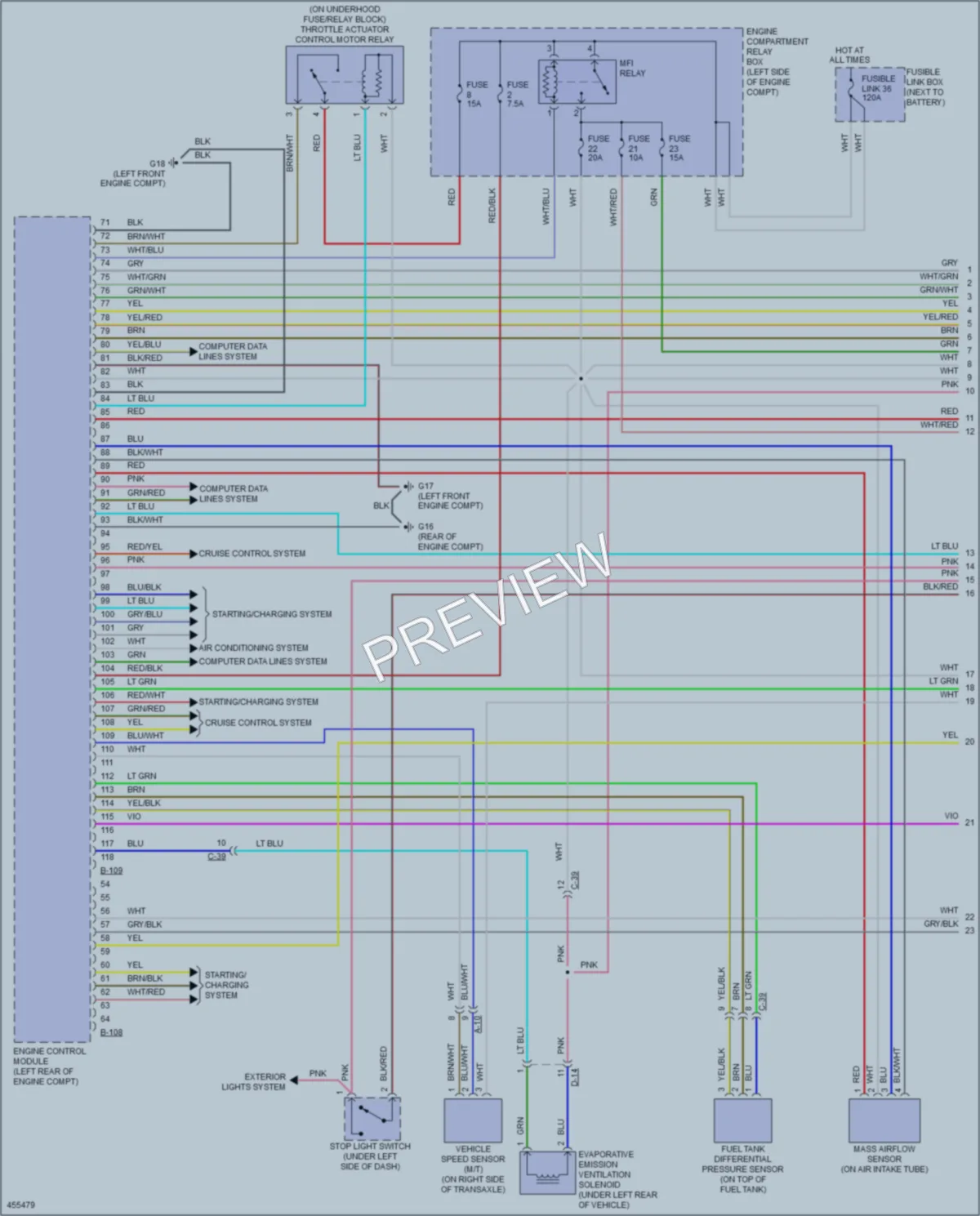 2014 Mitsubishi LancerSportback Engine Performance wiring diagram preview