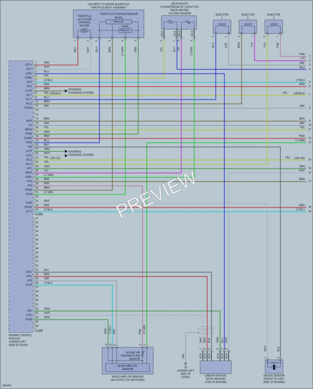 2014 Mitsubishi Mirage Engine Performance wiring diagram preview