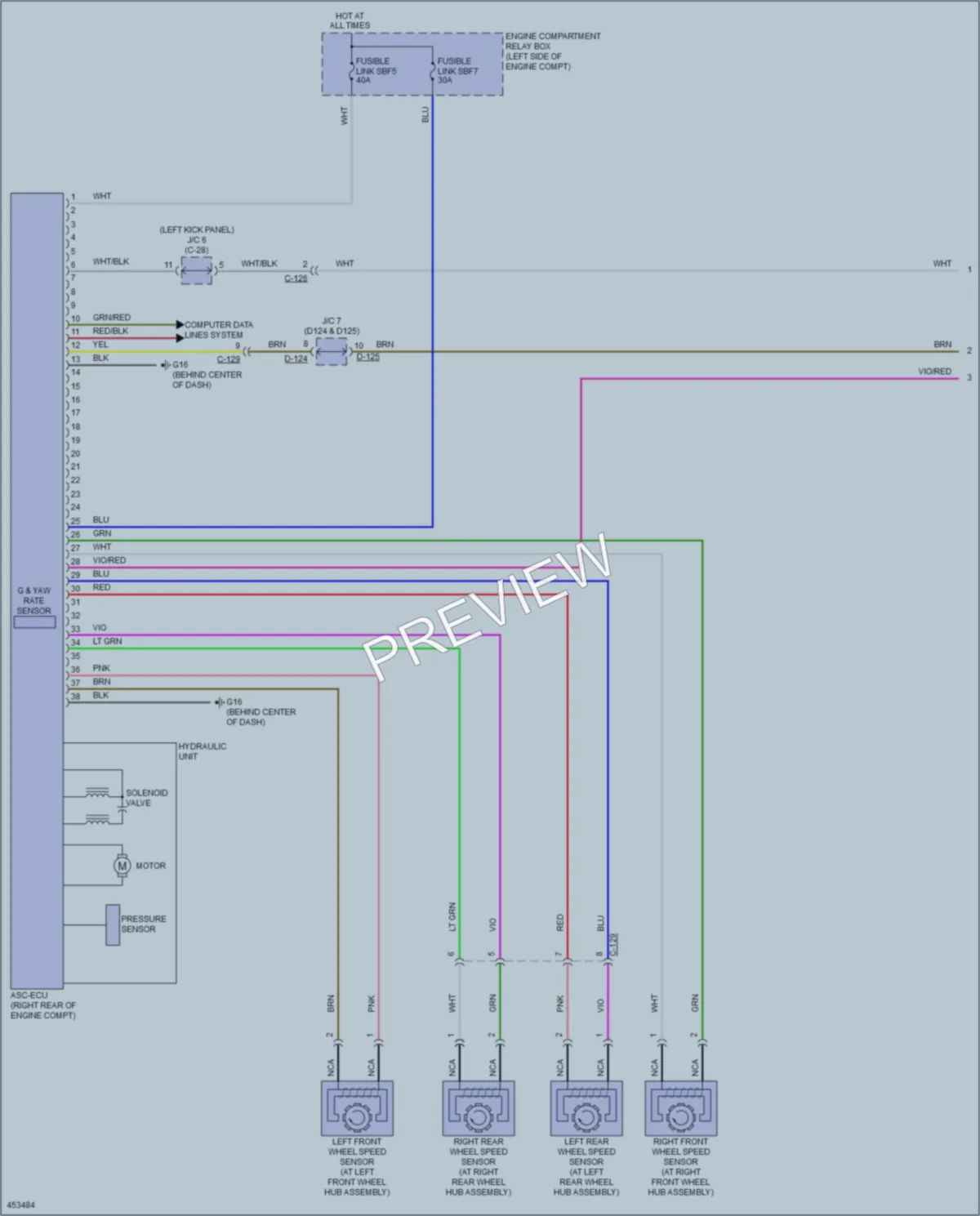 2014 Mitsubishi Outlander Anti Lock Brakes wiring diagram preview