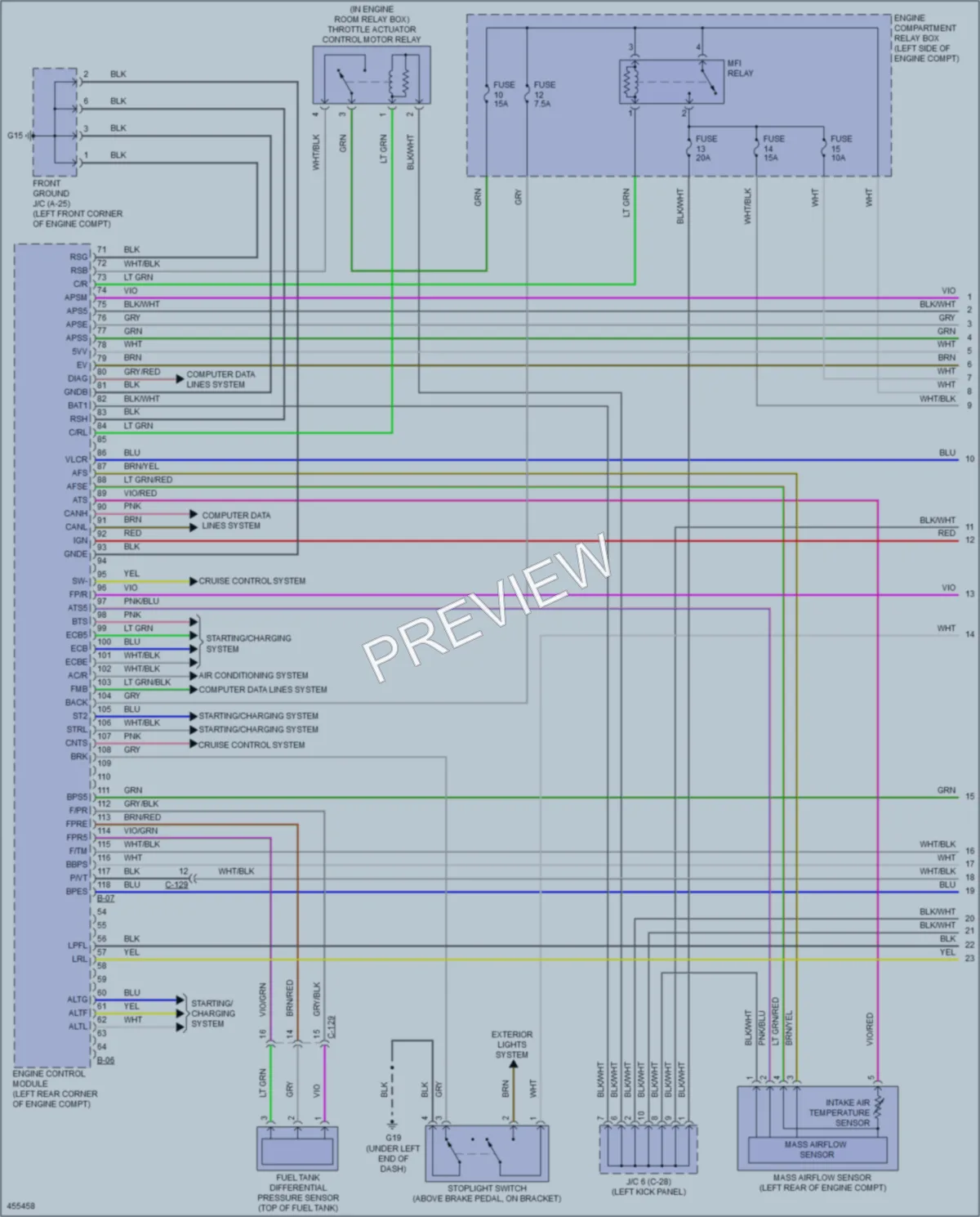 2014 Mitsubishi Outlander Engine Performance wiring diagram preview