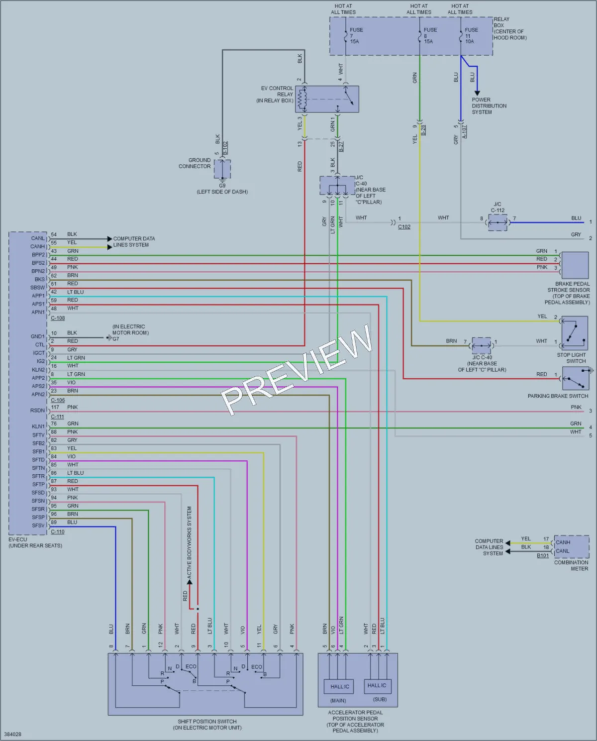 2014 Mitsubishi iMiEV Transmission wiring diagram preview