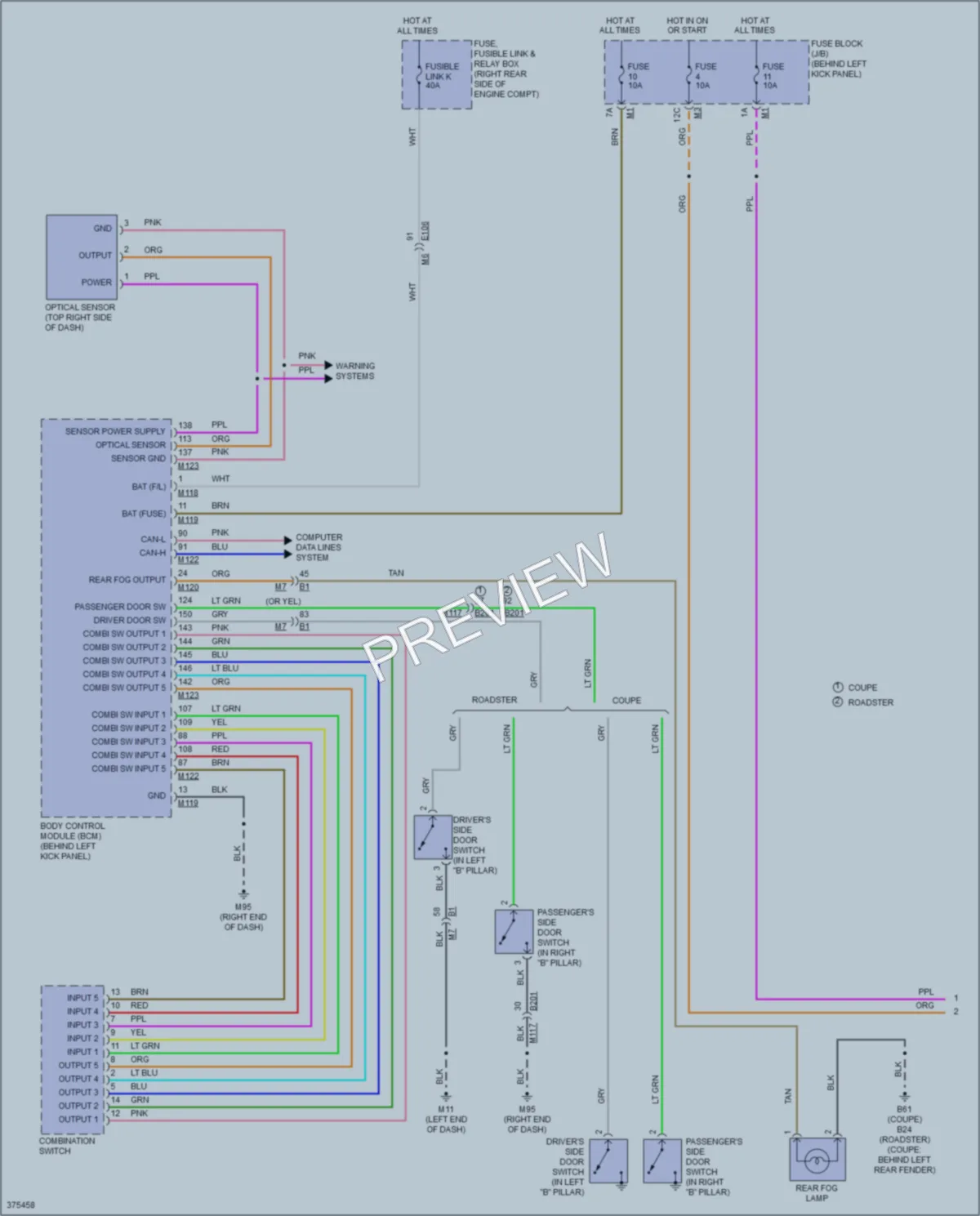 2014 Nissan 370Z Headlights wiring diagram preview