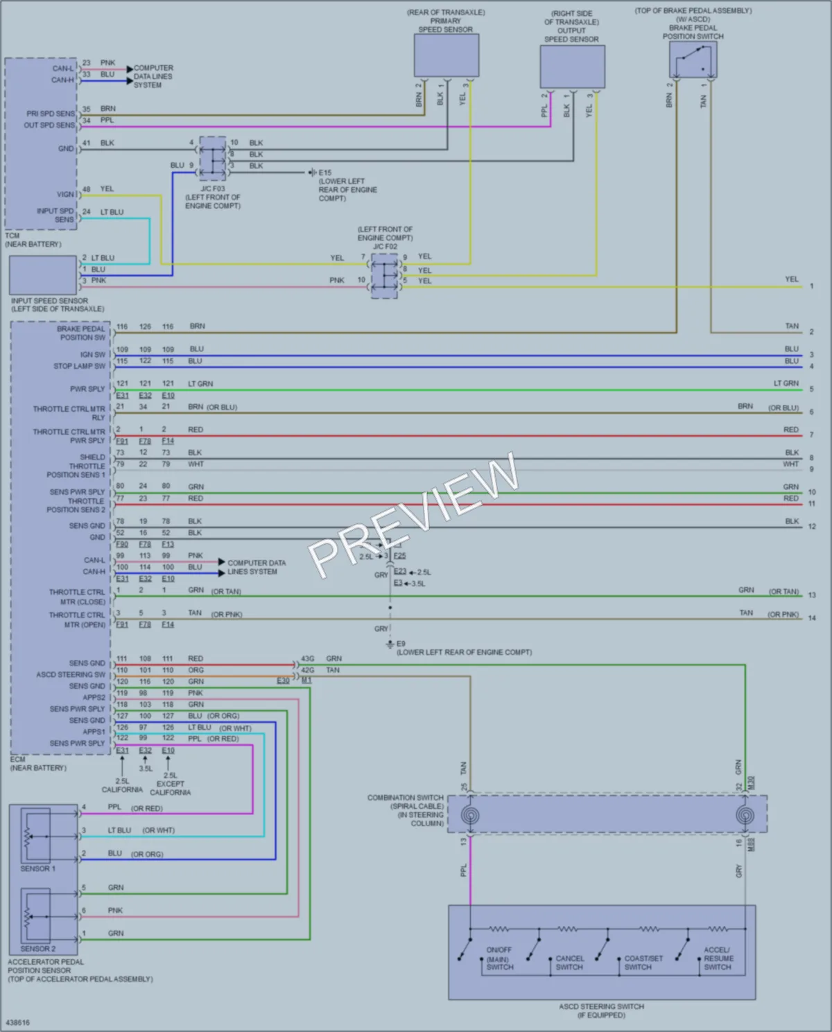 2014 Nissan Altima Cruise Control wiring diagram preview