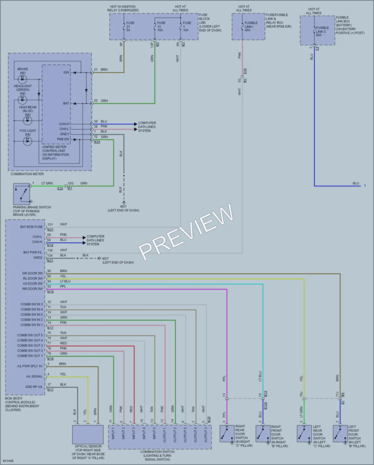 2014 Nissan Altima Headlights wiring diagram preview