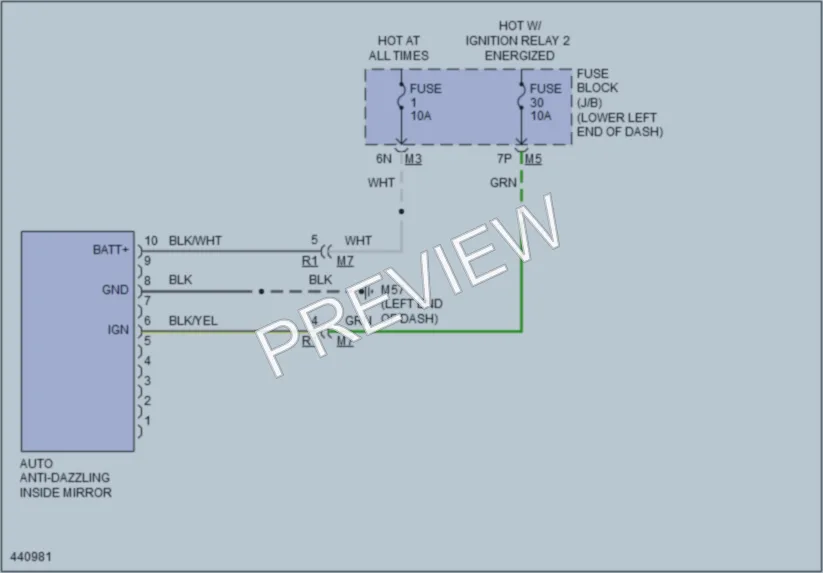 2014 Nissan Altima Power Mirrors wiring diagram preview