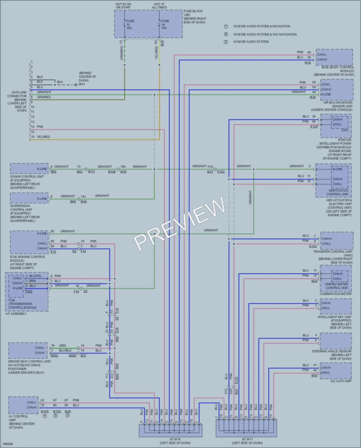 2014 Nissan Armada Computer Data Lines wiring diagram preview