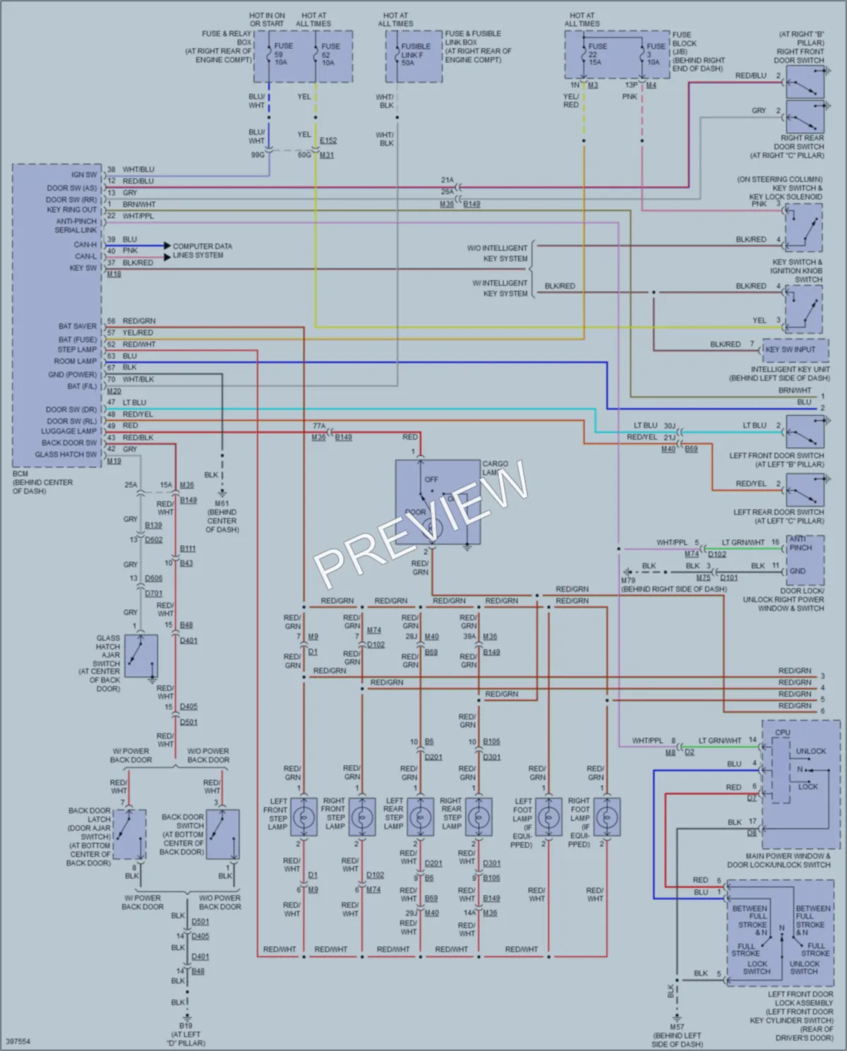 2014 Nissan Armada Interior Lights wiring diagram preview