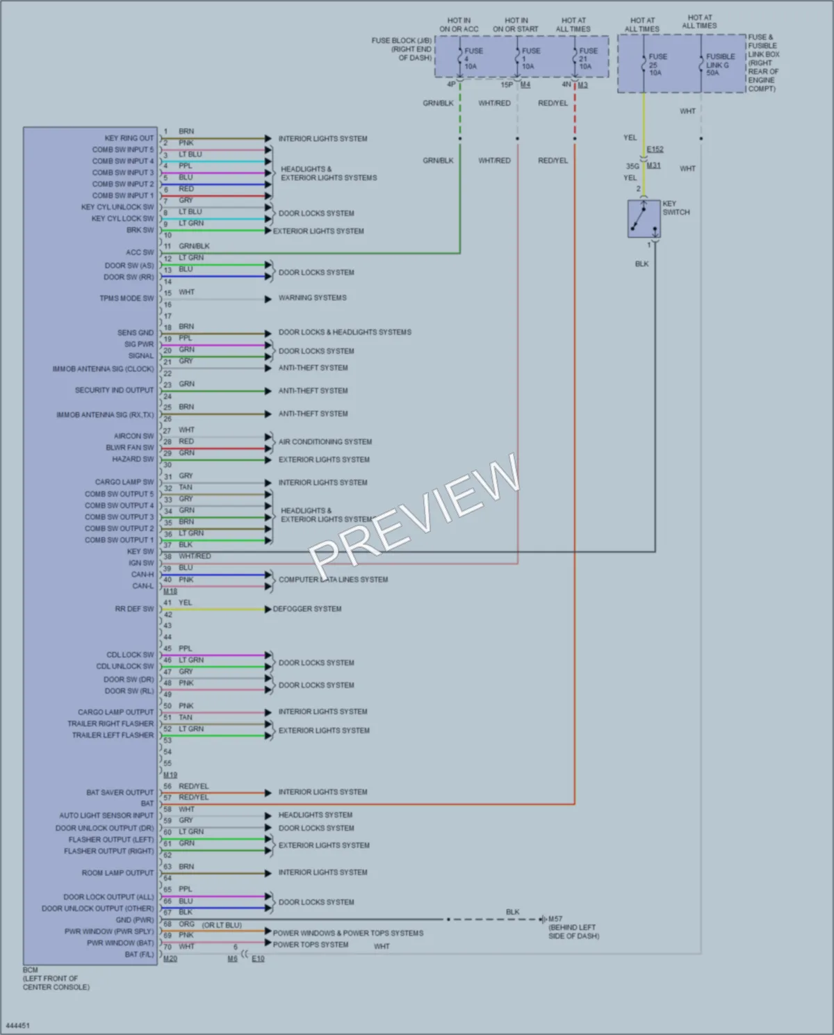 2014 Nissan Frontier Body Control Modules wiring diagram preview