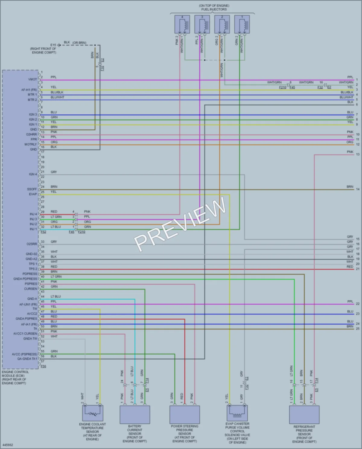 2014 Nissan Frontier Engine Performance wiring diagram preview