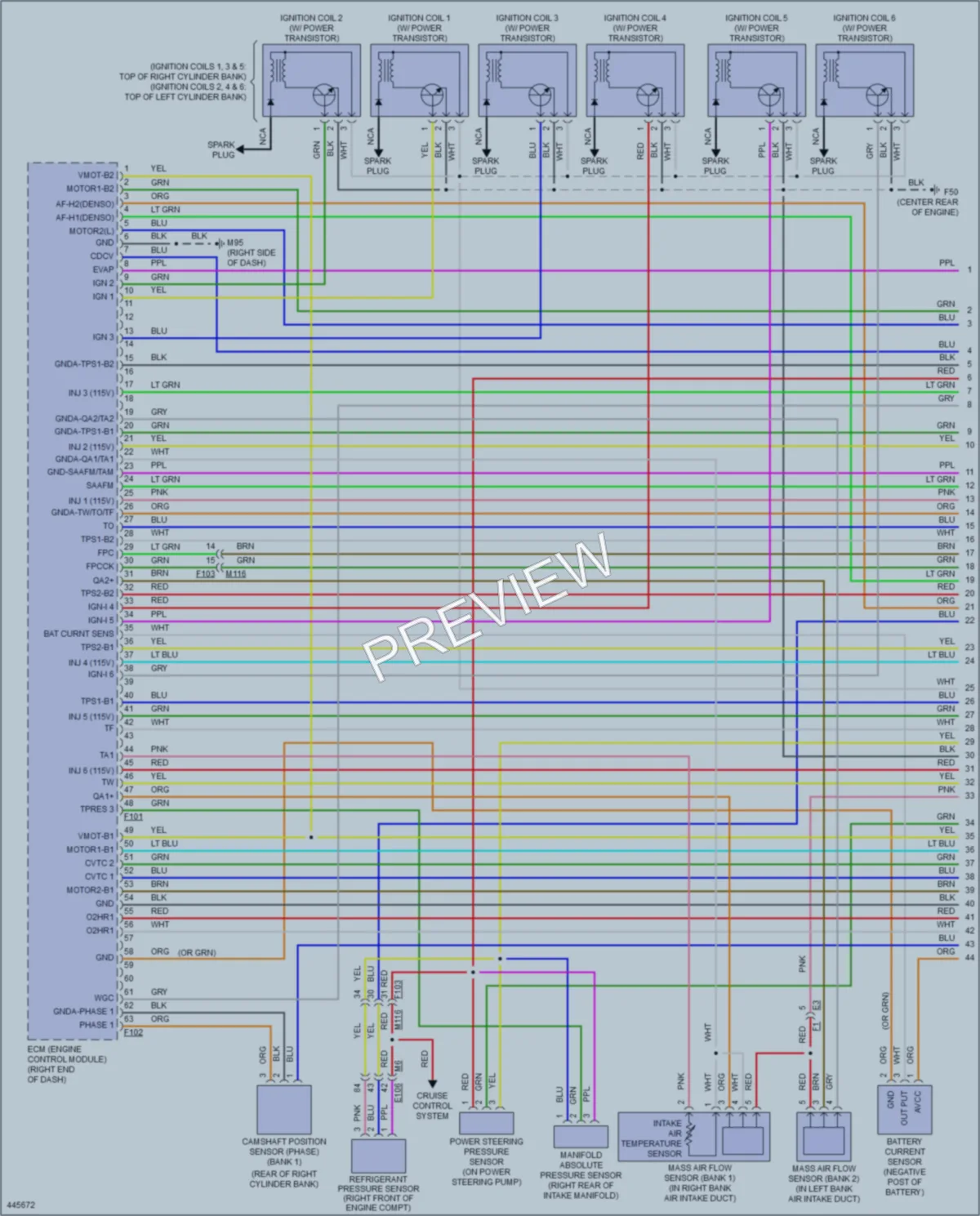 2014 Nissan GTR Engine Performance wiring diagram preview