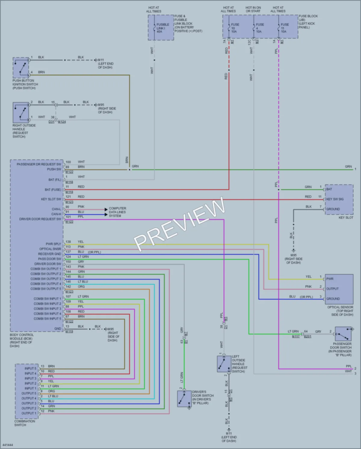 2014 Nissan GTR Headlights wiring diagram preview