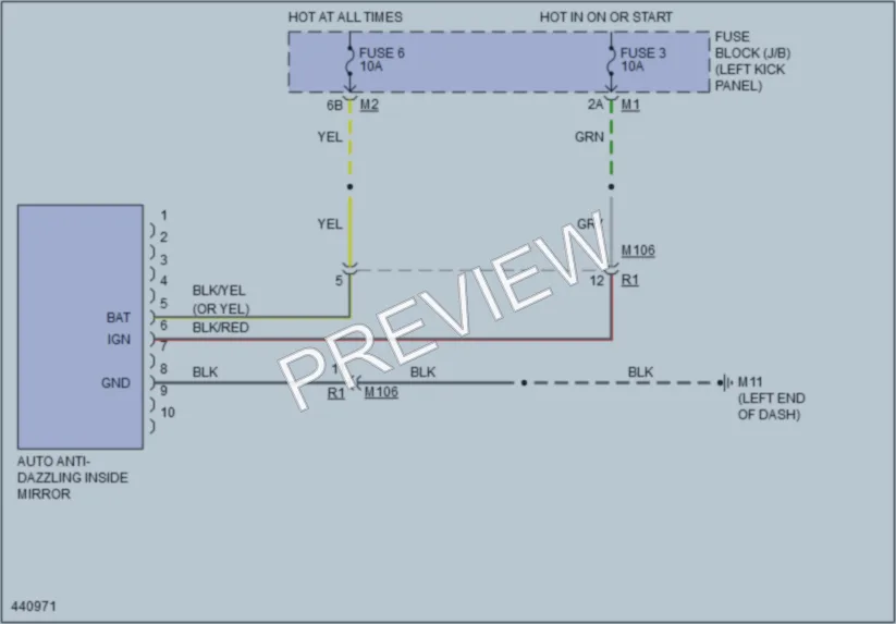 2014 Nissan GTR Power Mirrors wiring diagram preview