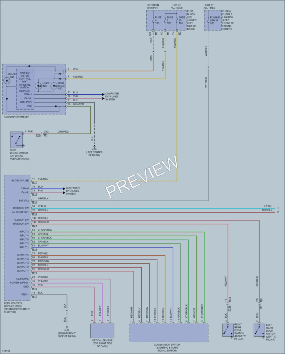 2014 Nissan Maxima Headlights wiring diagram preview