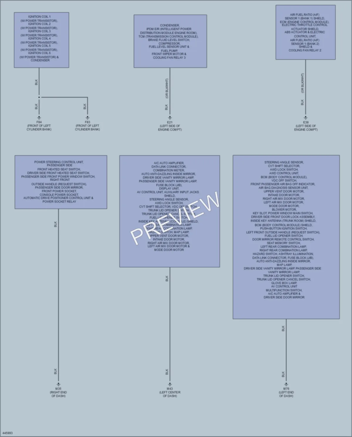 2014 Nissan Murano Ground Distribution wiring diagram preview