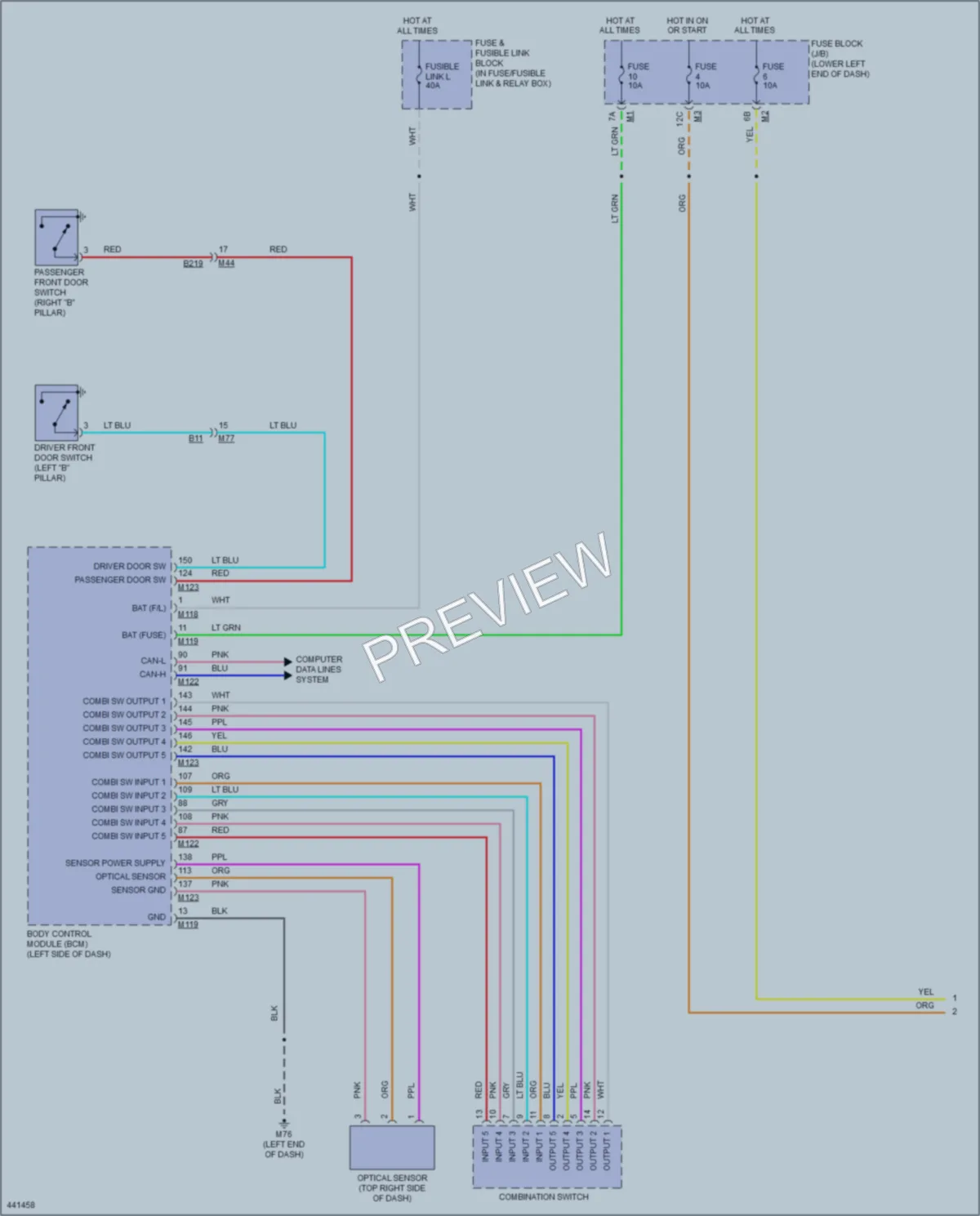 2014 Nissan Murano Headlights wiring diagram preview