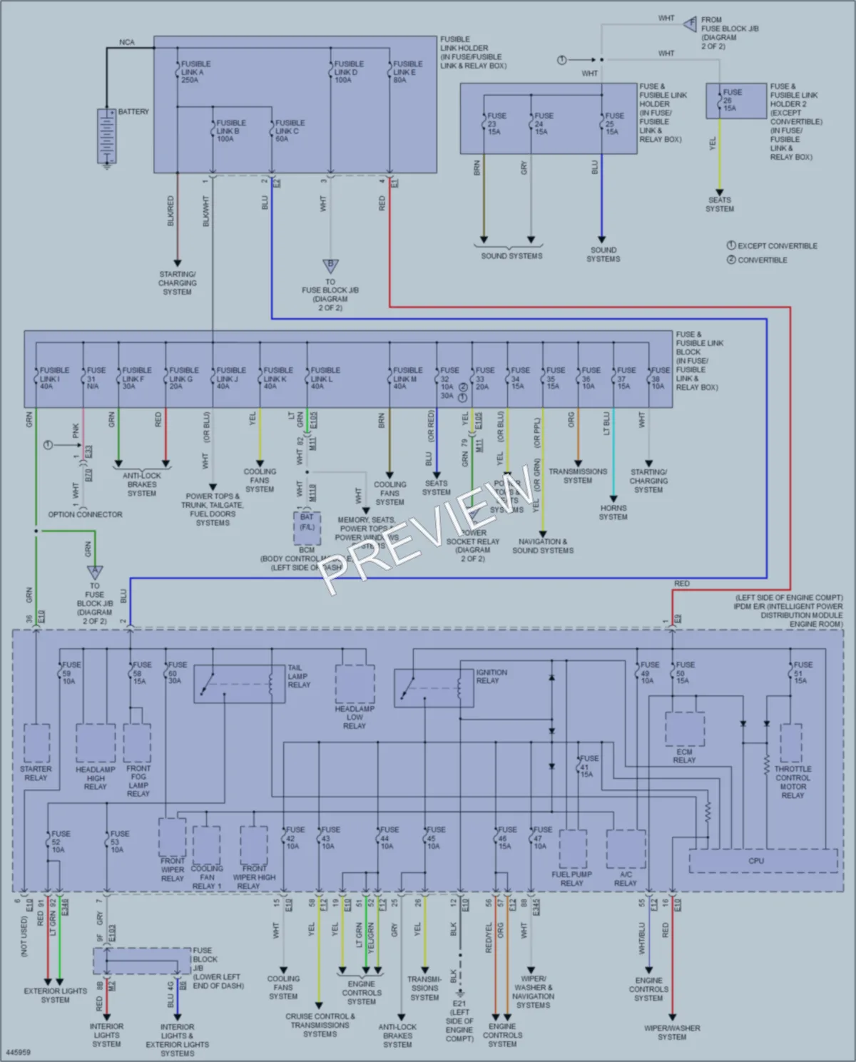 2014 Nissan Murano Power Distribution wiring diagram preview