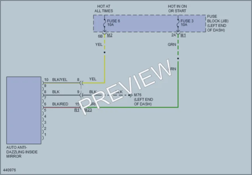2014 Nissan Murano Power Mirrors wiring diagram preview