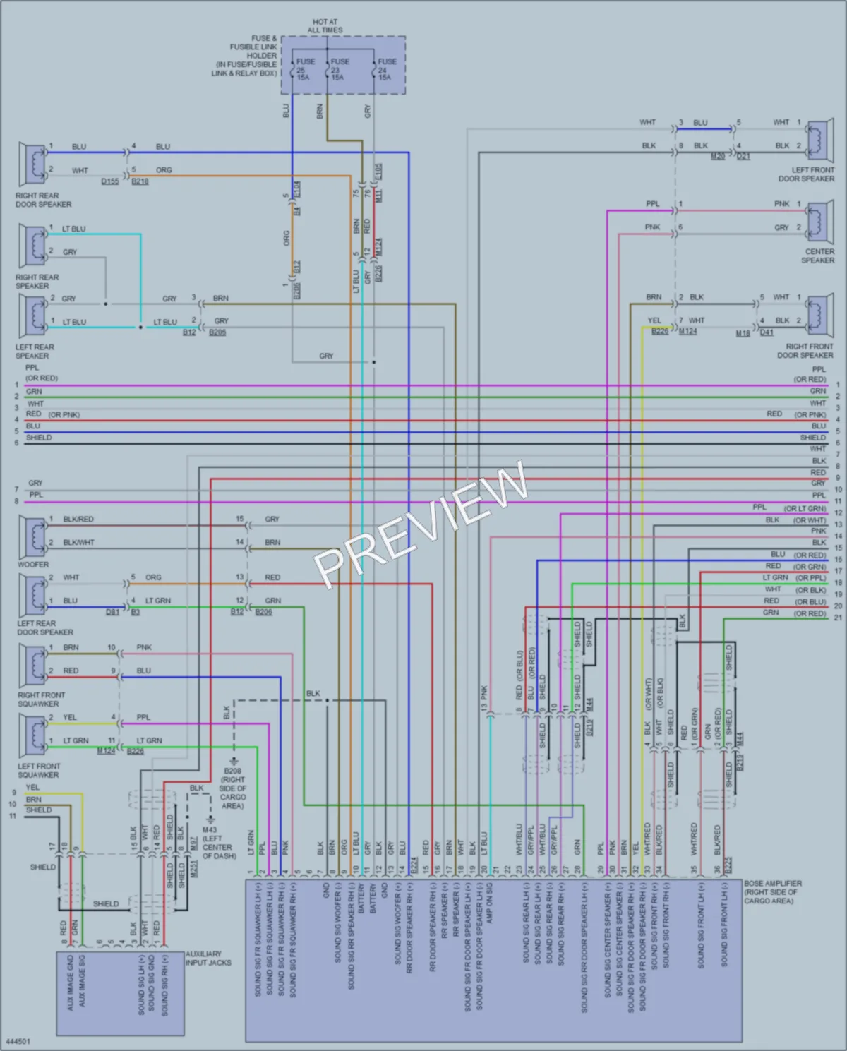 2014 Nissan Murano Radio wiring diagram preview