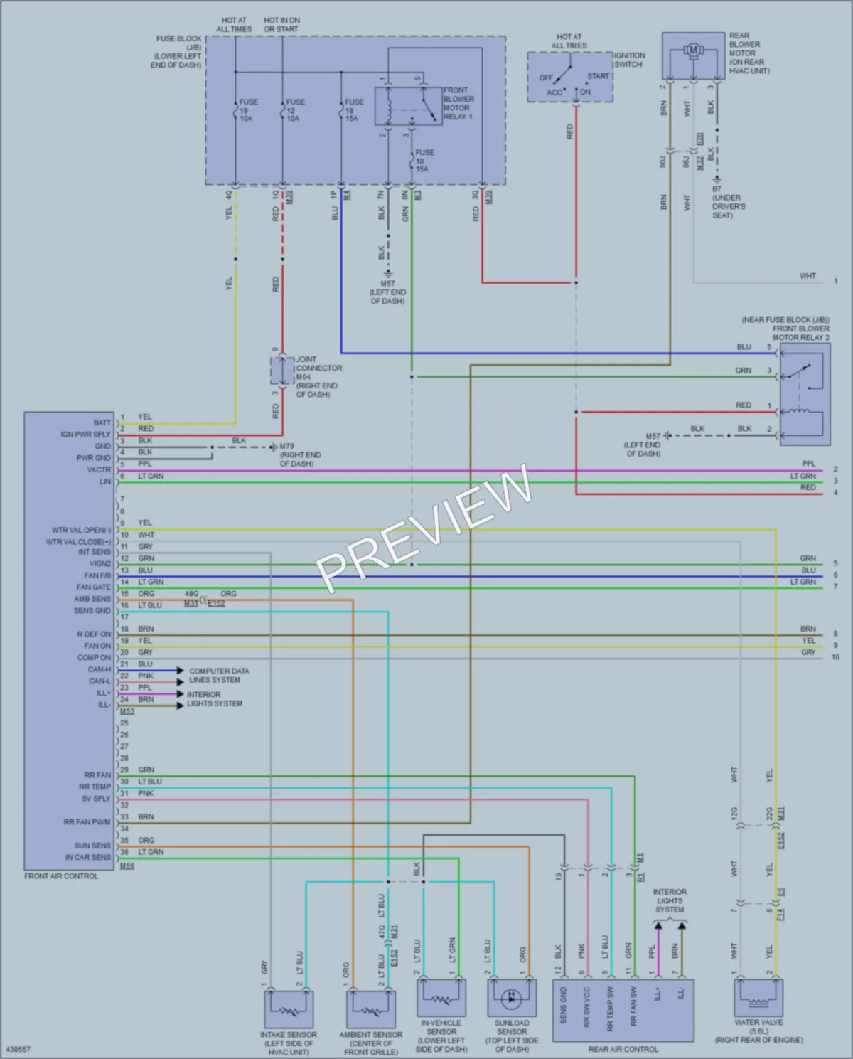 2014 Nissan NV1500 Air Conditioning wiring diagram preview