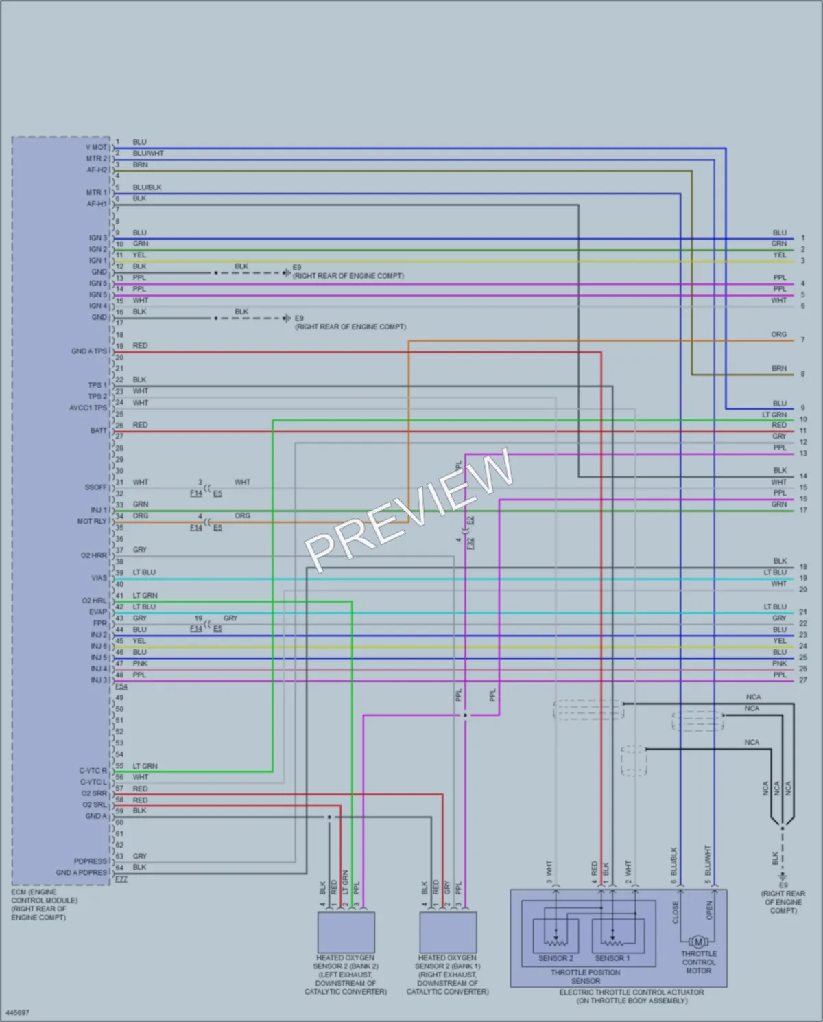2014 Nissan NV3500HD Engine Performance wiring diagram preview