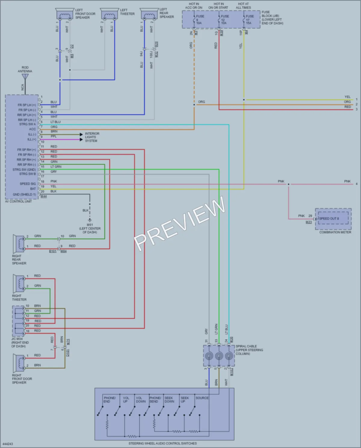 2014 Nissan NV3500HD Navigation wiring diagram preview