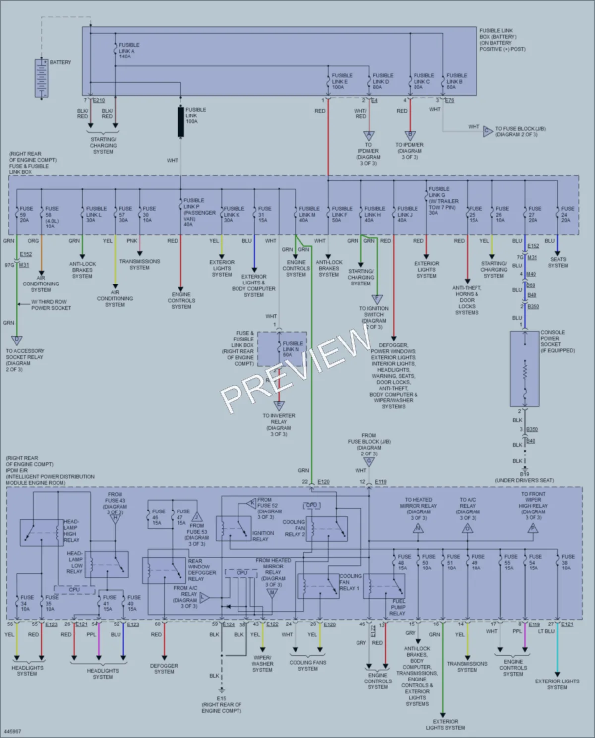 2014 Nissan NV3500HD Power Distribution wiring diagram preview