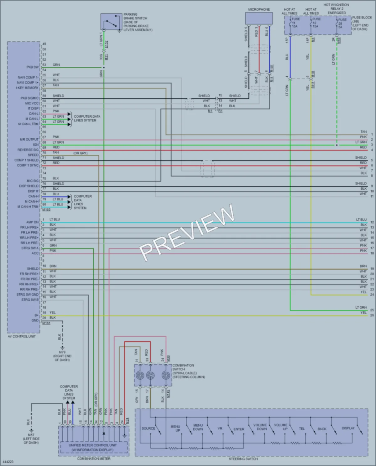 2014 Nissan Pathfinder Navigation wiring diagram preview