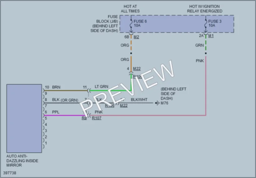2014 Nissan Quest Power Mirrors wiring diagram preview