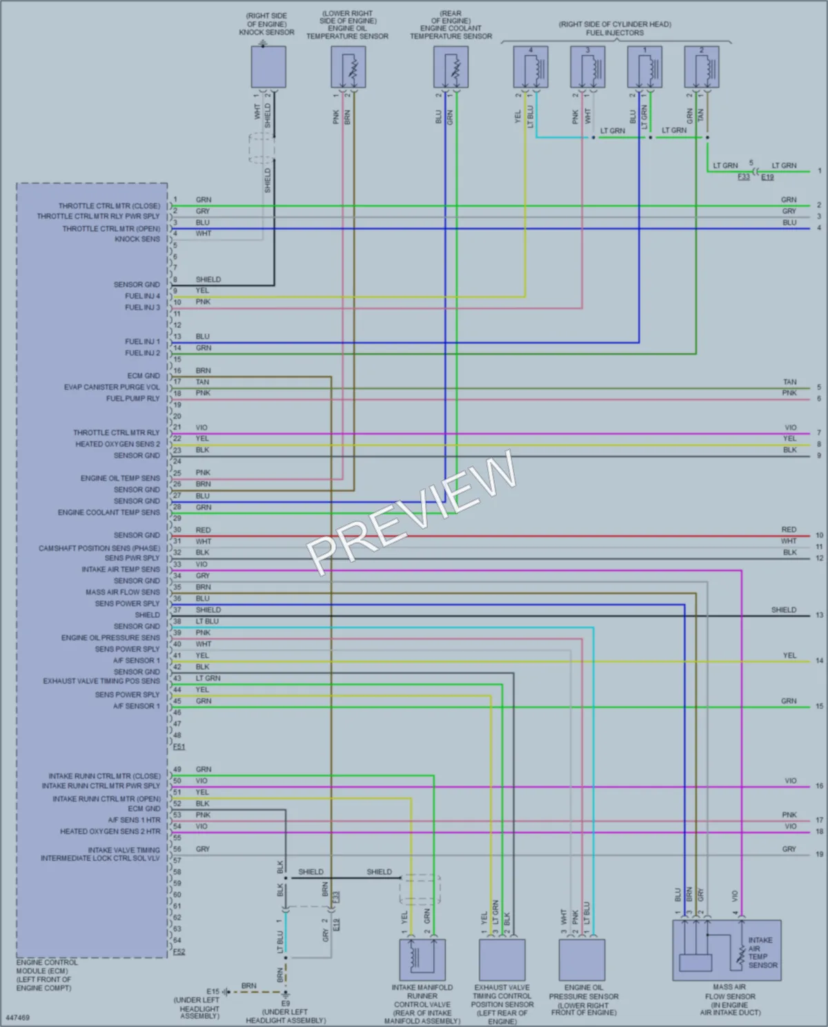 2014 Nissan Rogue Engine Performance wiring diagram preview