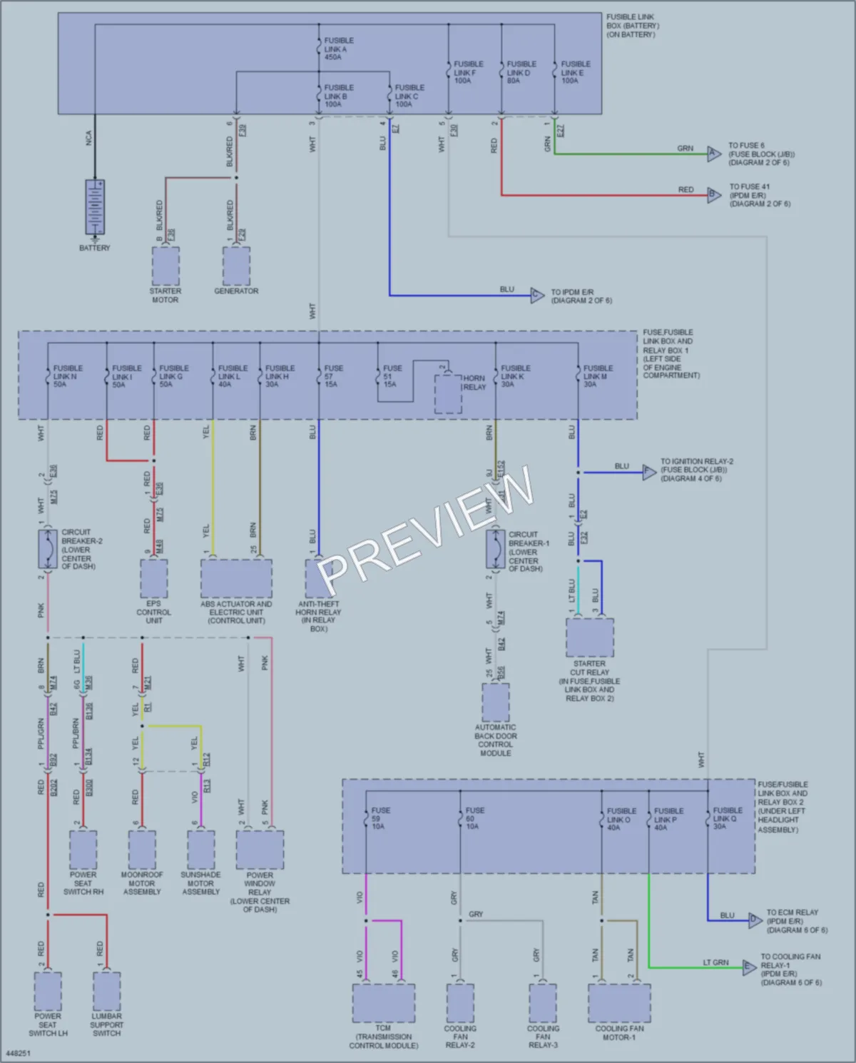 2014 Nissan Rogue Power Distribution wiring diagram preview