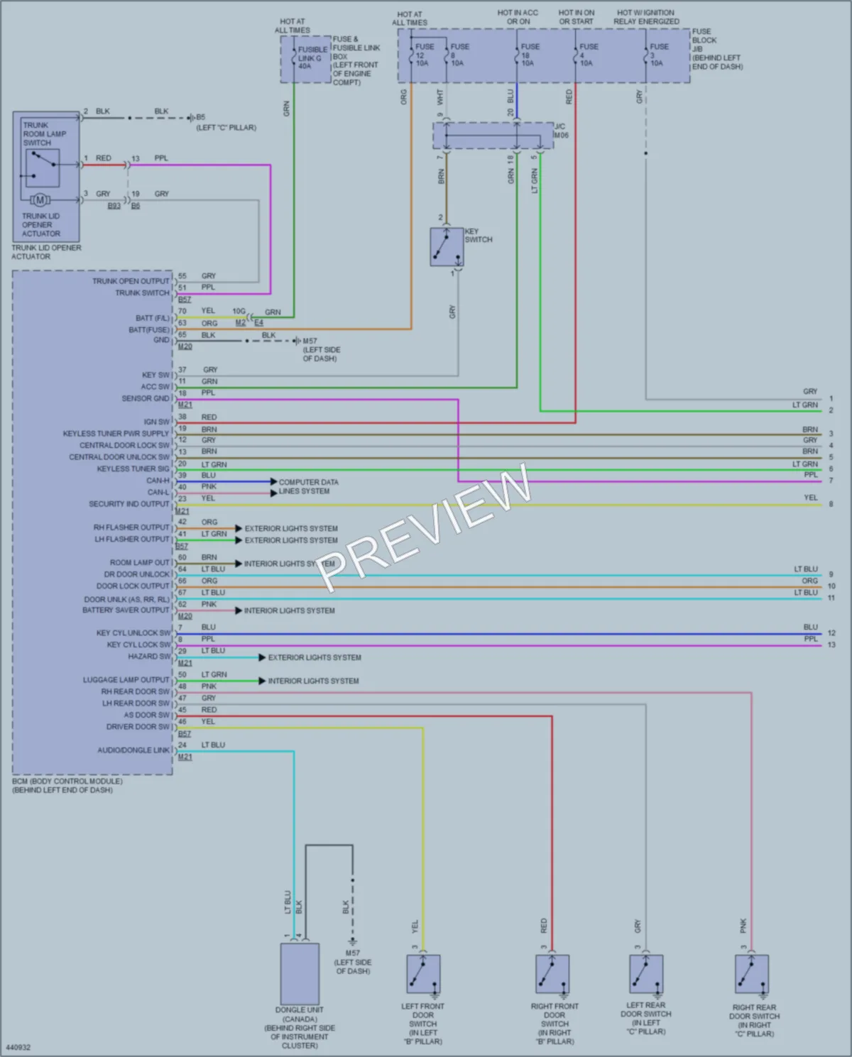 2014 Nissan Sentra Anti Theft wiring diagram preview