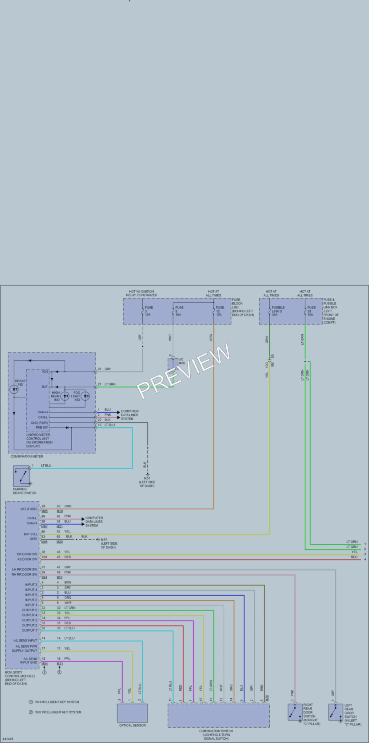2014 Nissan Sentra Headlights wiring diagram preview