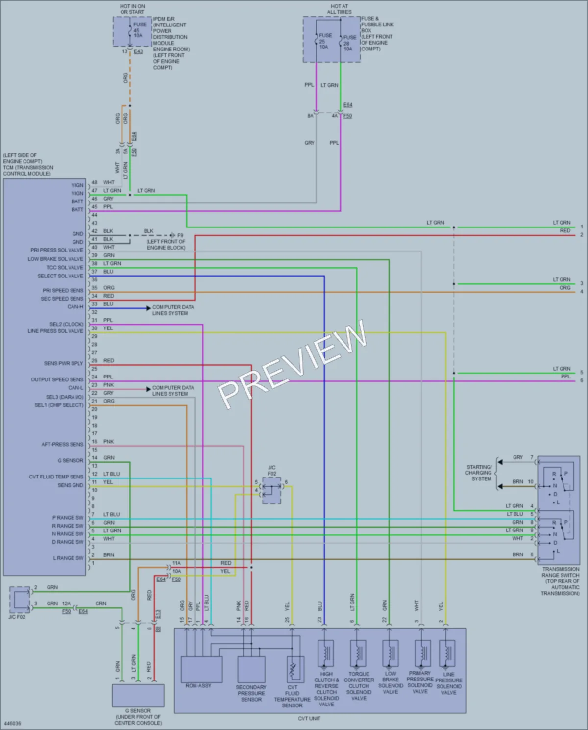 2014 Nissan Sentra Transmission wiring diagram preview