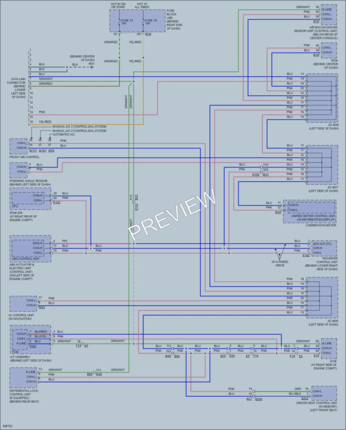 2014 Nissan Titan Computer Data Lines wiring diagram preview
