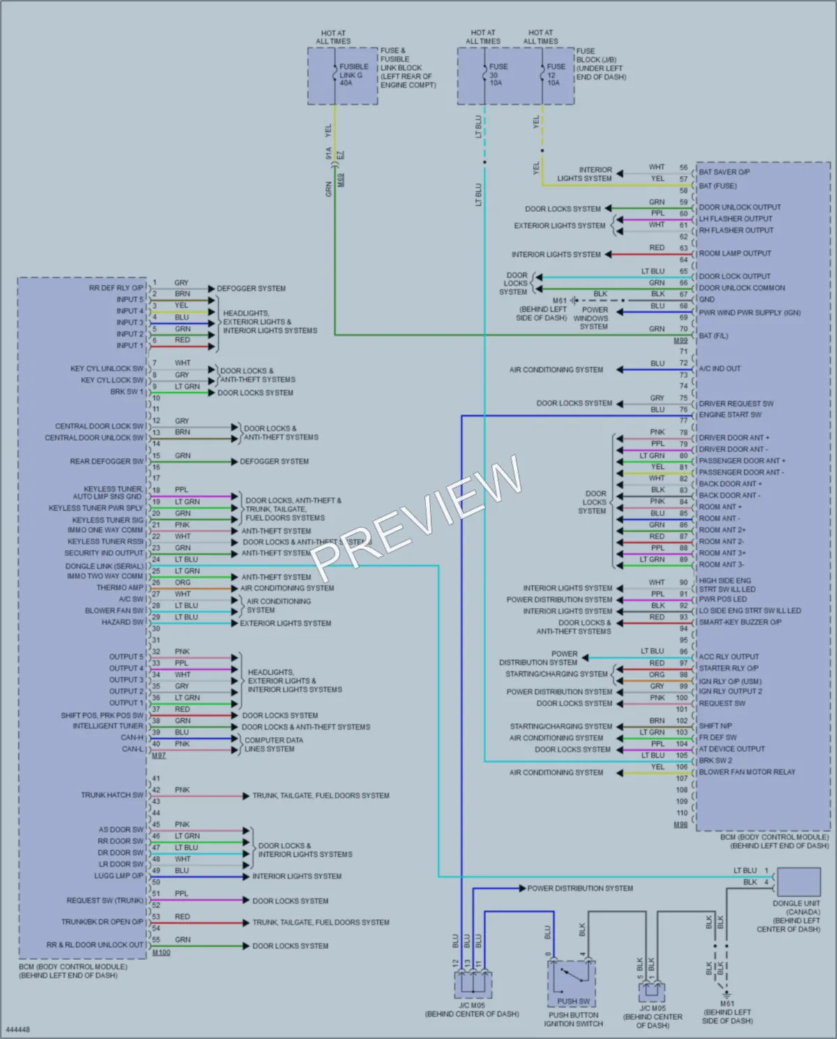 2014 Nissan Versa Body Control Modules wiring diagram preview