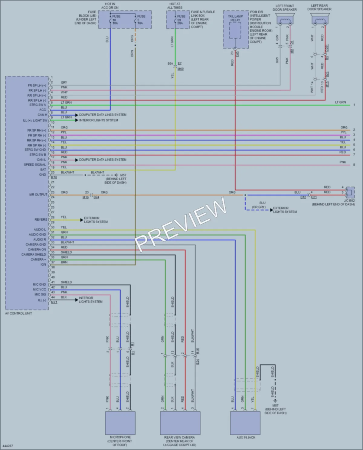 2014 Nissan Versa Navigation wiring diagram preview