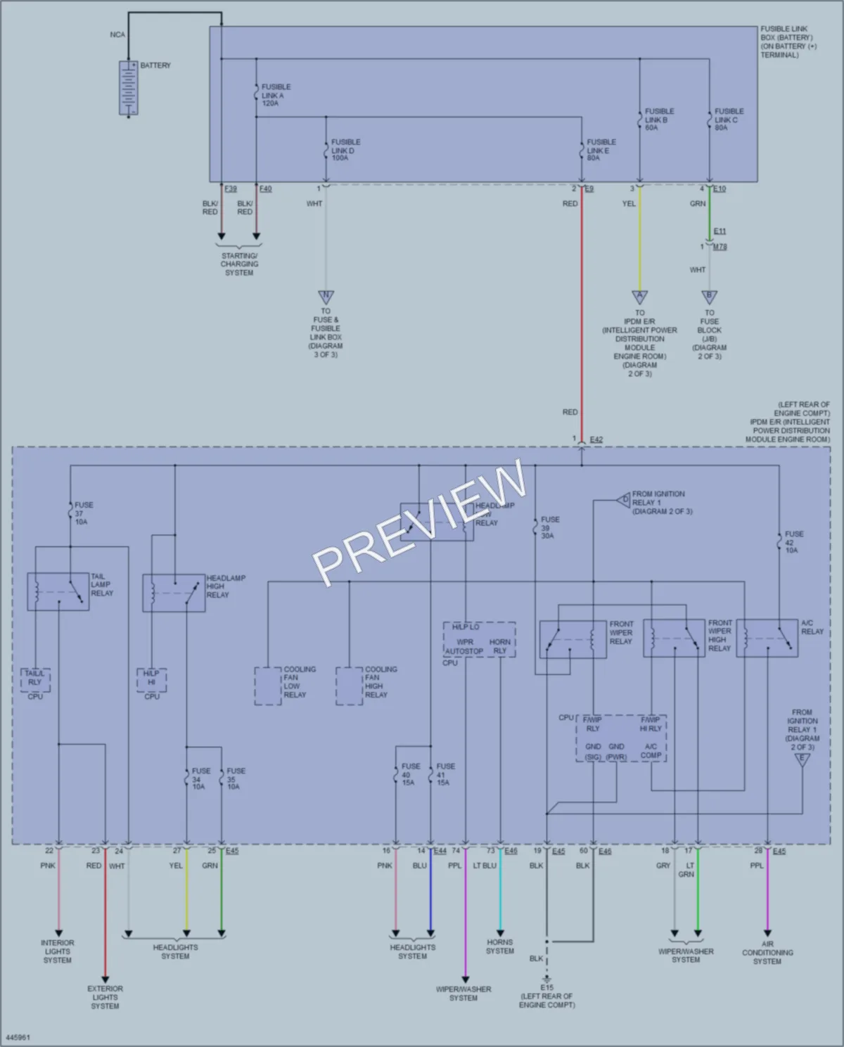 2014 Nissan Versa Power Distribution wiring diagram preview