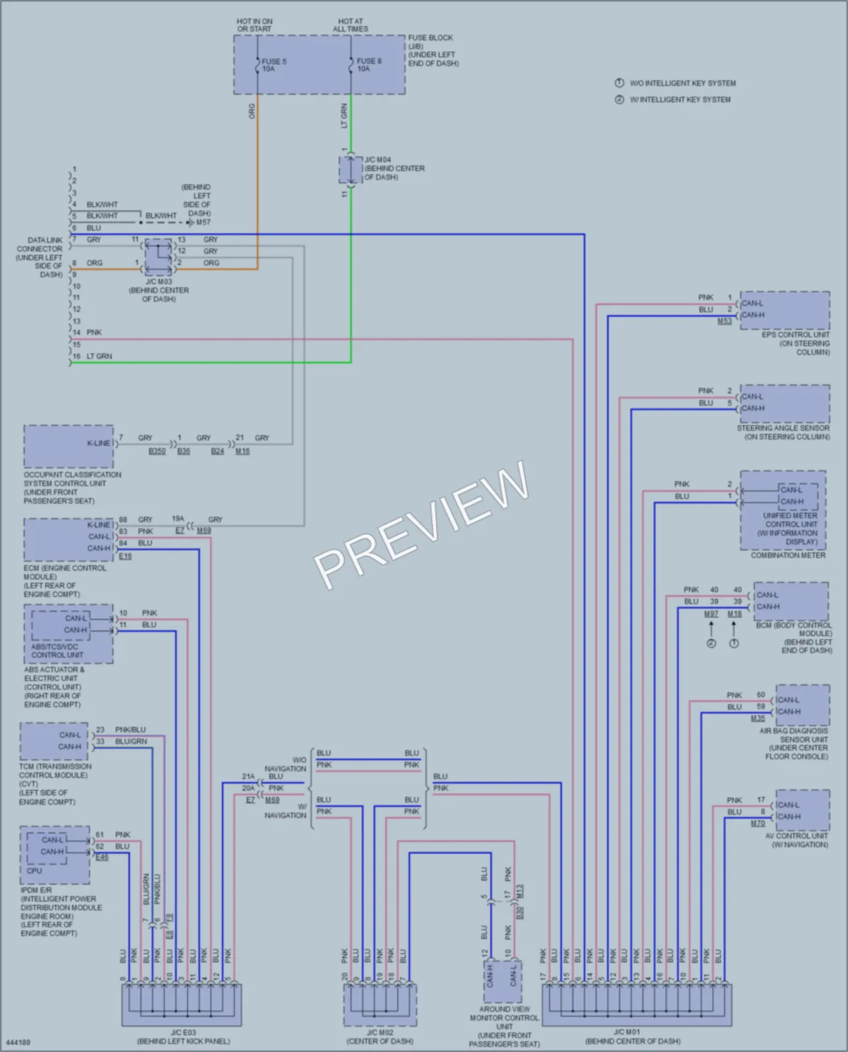 2014 Nissan VersaNote Computer Data Lines wiring diagram preview