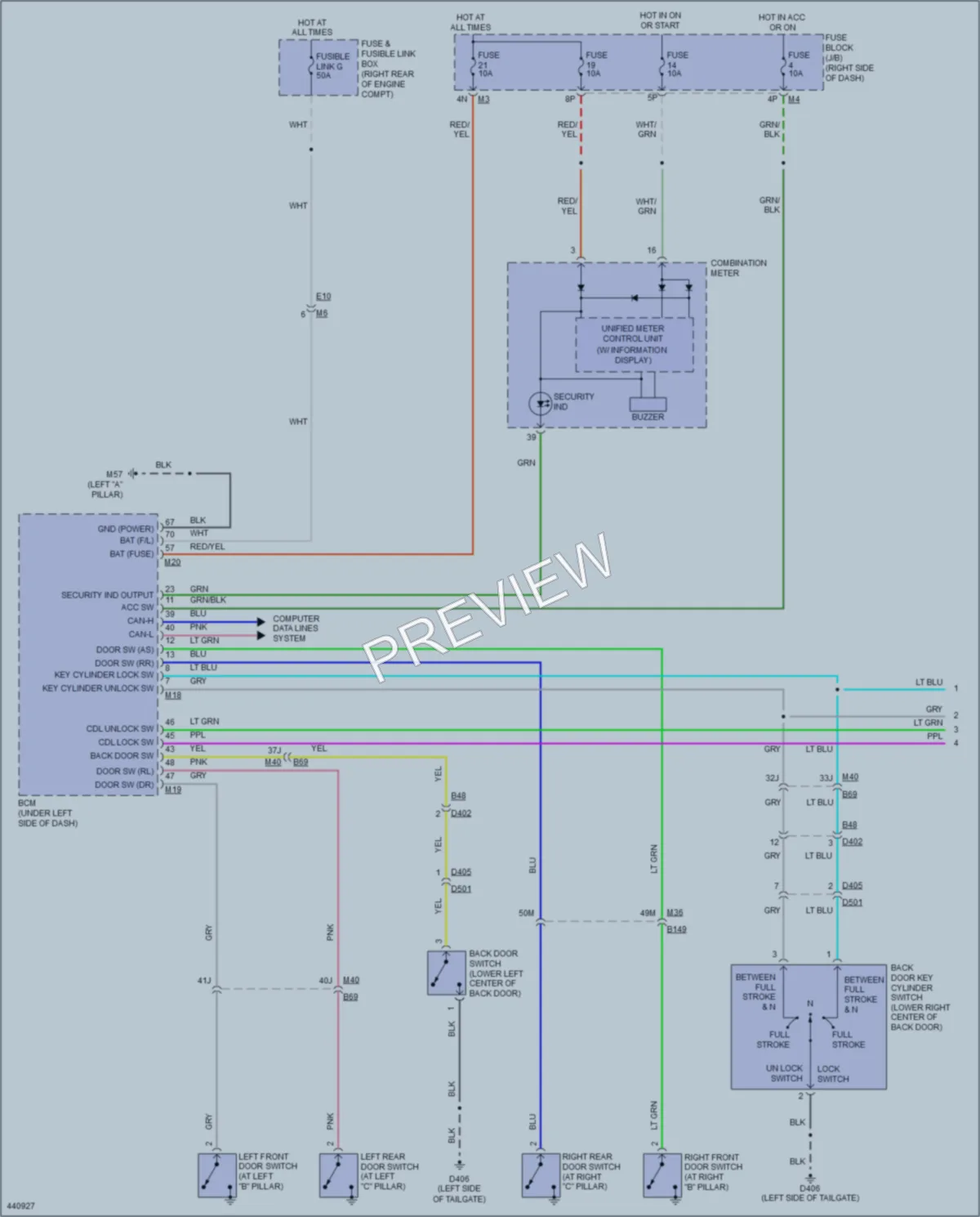 2014 Nissan Xterra Anti Theft wiring diagram preview