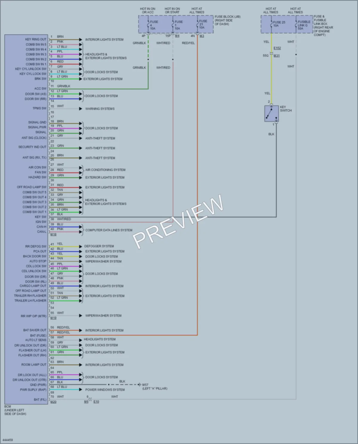 2014 Nissan Xterra Body Control Modules wiring diagram preview